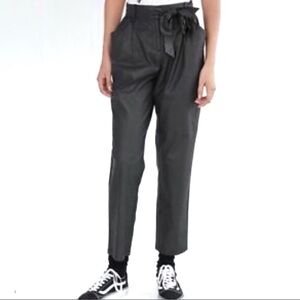 UO silence & Noise Damian coated paperbag pants
